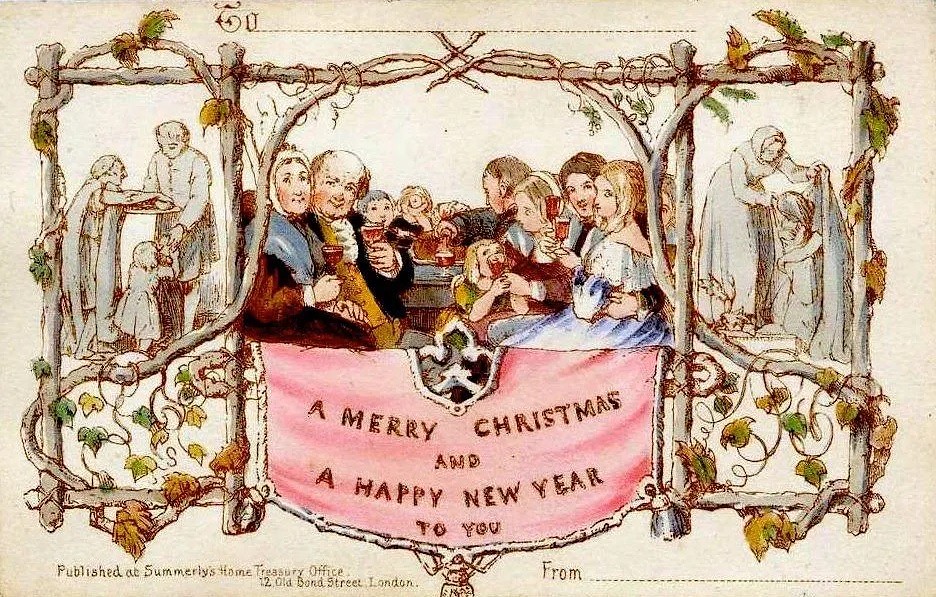 First card (1843) from Smithsonian Magazine, Dec. 9 2015