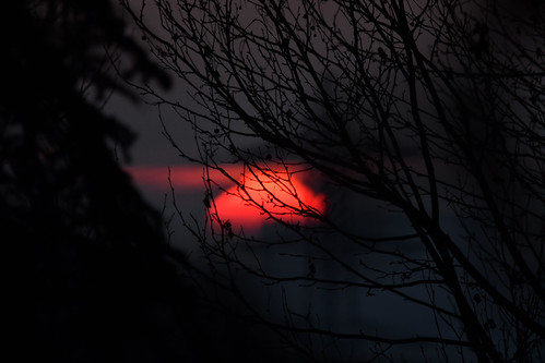 Au tout début... by jeangrgoire_marin, At the beginning...sunrise bokeh silhouette morning red