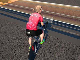 Proudly showing off the new in-game PMC jersey in Zwift.