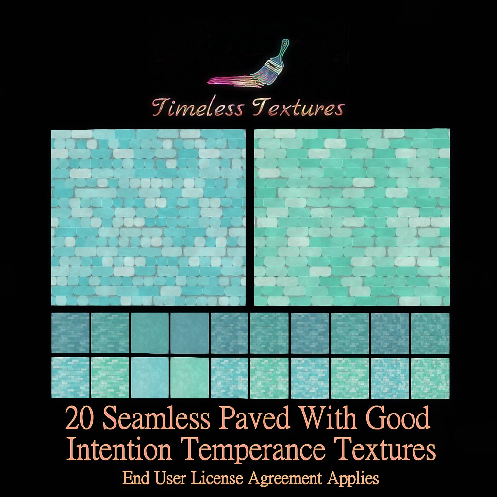 2021 Advent Gift Dec 20th –  20 Seamless Paved With Good Intention Temperance Timeless Textu