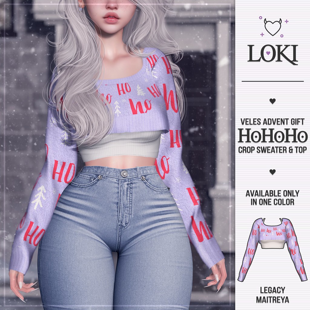 Loki • HoHoHo Crop Sweater & Top • Veles Advent 2021 GIFT