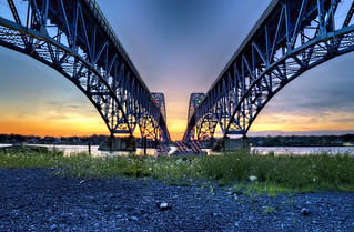 South Grand Island Bridge sunset