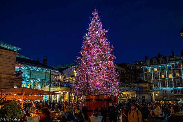 Christmas in Covent Garden in London