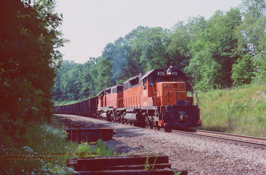 (SEE & HEAR)---BLE 870-869 pushers s, Saxonburg, PA. 6-16-1990