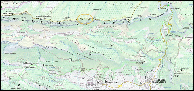 Puntes Orientals del Puig Ramader -00- Localizacion de El Mirador del Montsec y del Puig Ramader 01