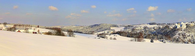 Winterlandschaft bei Wolkenstein
