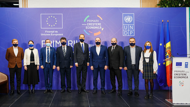 Grants awarding ceremony for seven mayoralties from the Republic of Moldova within the Mayors for Economic Growth Facility