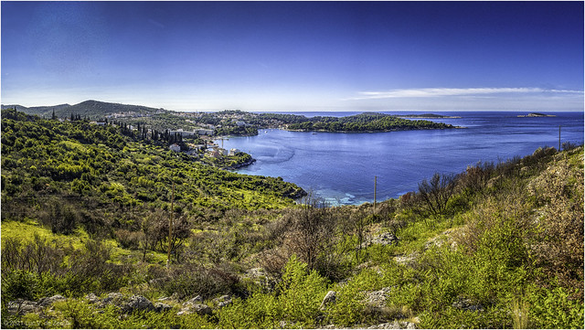 Sea view south of Dubrovnik, Croatia
