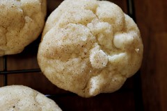 White chocolate chai snickerdoodle cookies