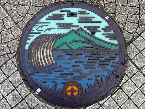 Tsuchiura Ibaraki, manhole cover （茨城県土浦市のマンホール）