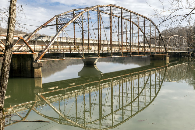 Collins River Bridge, Great Falls Lake, Collins River, Warren County, Tennessee