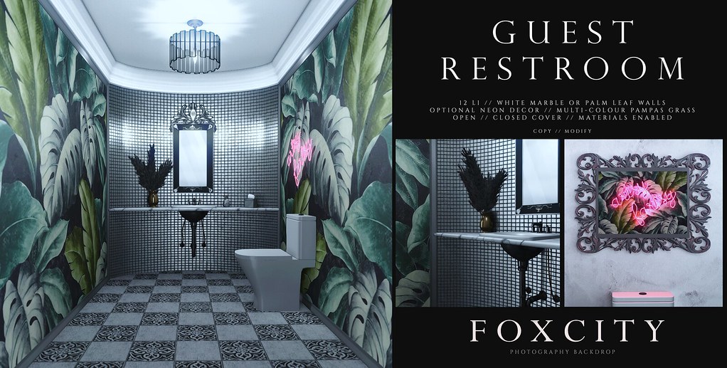 FOXCITY. Photo Booth – Guest Restroom