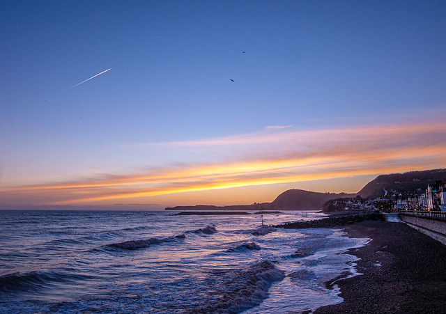 Sidmouth stripey sunset