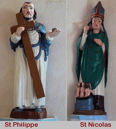 Statues de saints Chapelle du Logou