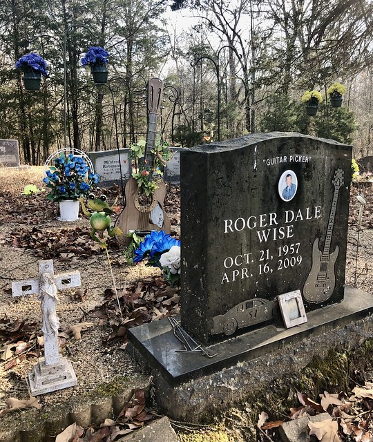 Guitar Picker's Grave - Need More Cemetery - Rural Arkansas