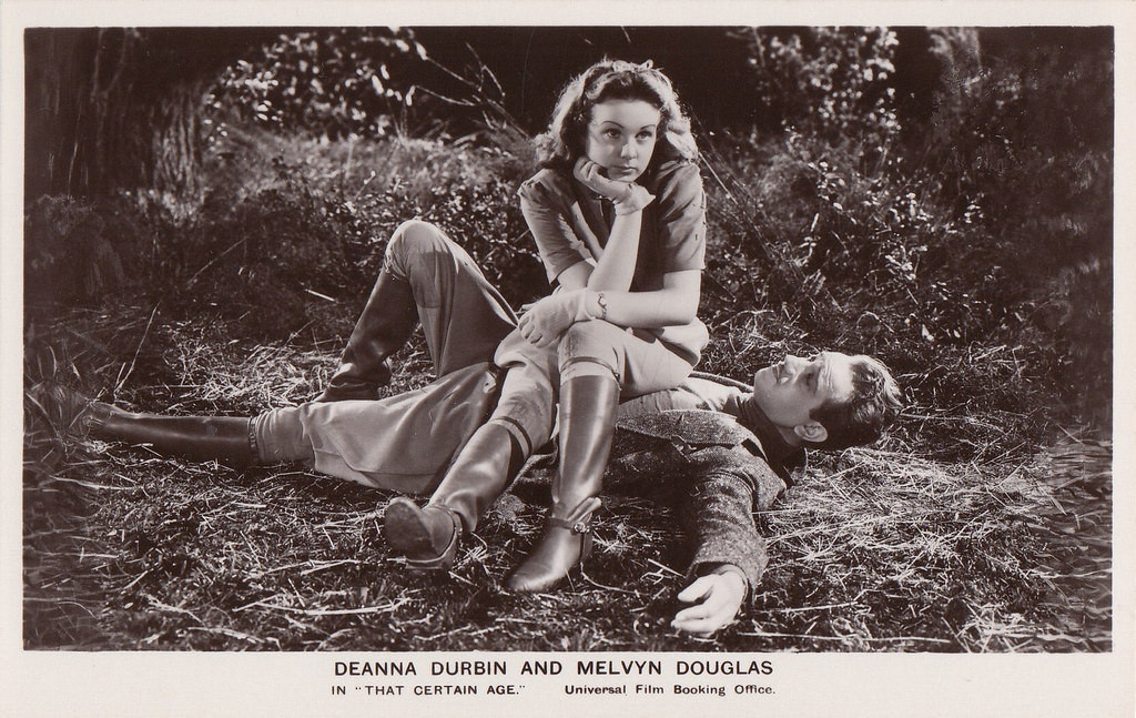 Deanna Durbin and Melvyn Douglas in That Certain Age (1938)