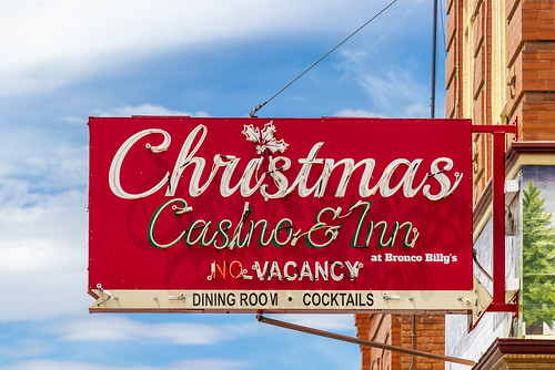 Christmas Casino Sign