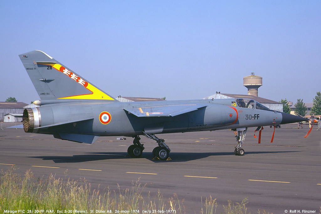 1974_0526_St. Dizier, Mirage F1C 28 ''30-FF''_Esc 3-30_9b_… | Flickr
