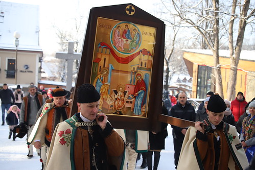 Rozpoczęcie peregrynacji ikony św. Rodziny w Sanktuarium Najświętszej Rodziny w Zakopanem 26.12.2021 r.