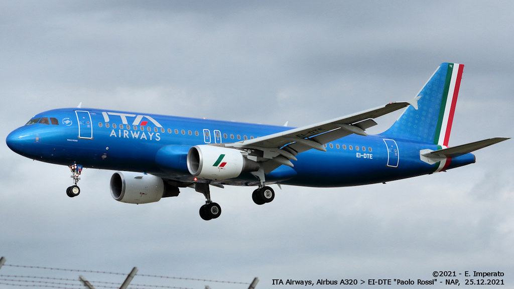 ITA Airways, Airbus A320-216 > EI-DTE (NAP/LIRN - 25.12.2021)