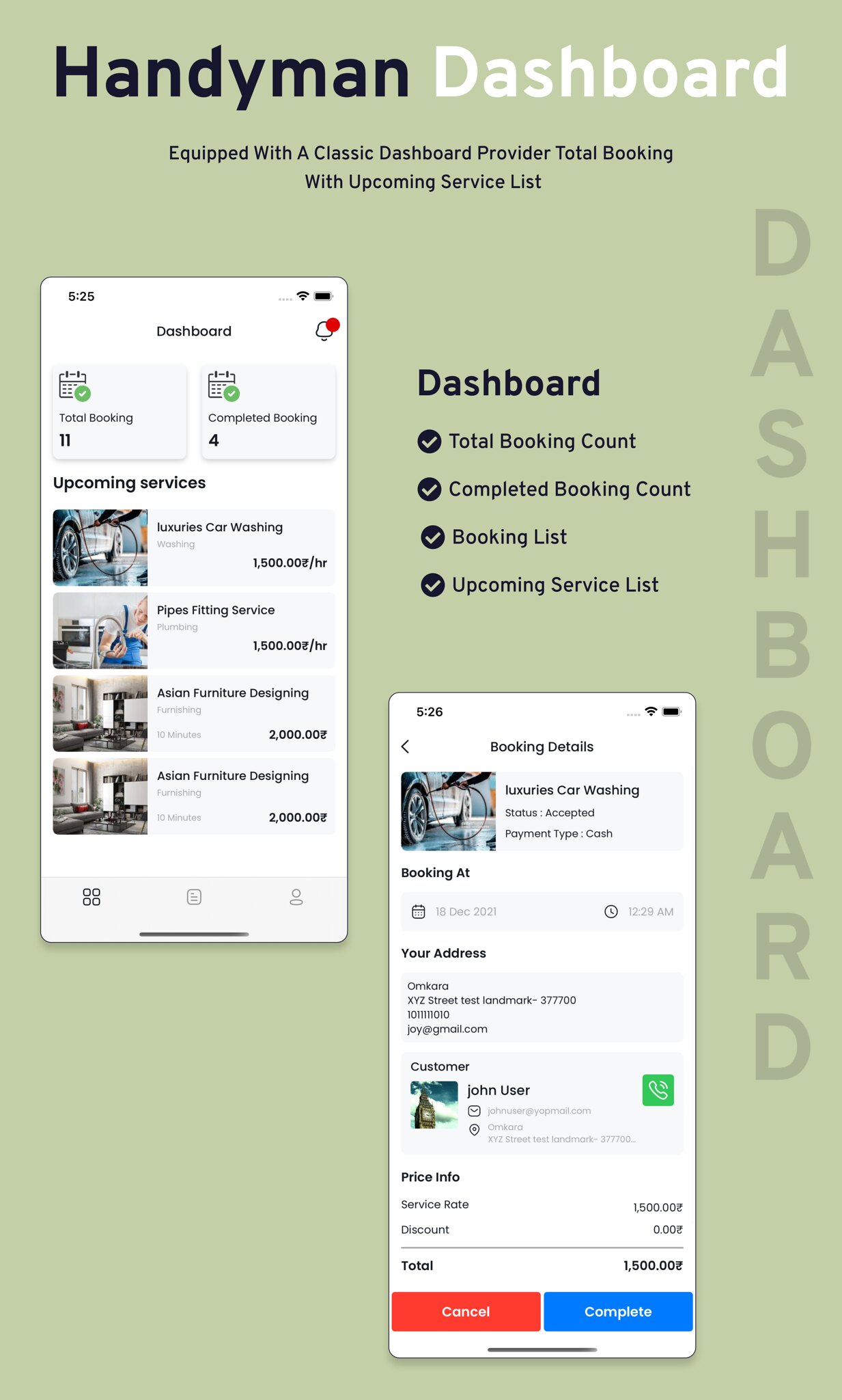 Handy Service - On-Demand Home Services, Business Listing, Handyman Booking Android App with Admin - 26