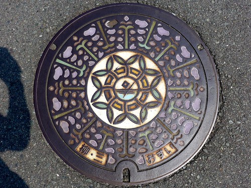 Yanagawa Mitsuhashi, manhole cover 1 （福岡県柳川市・三橋町のマンホール）