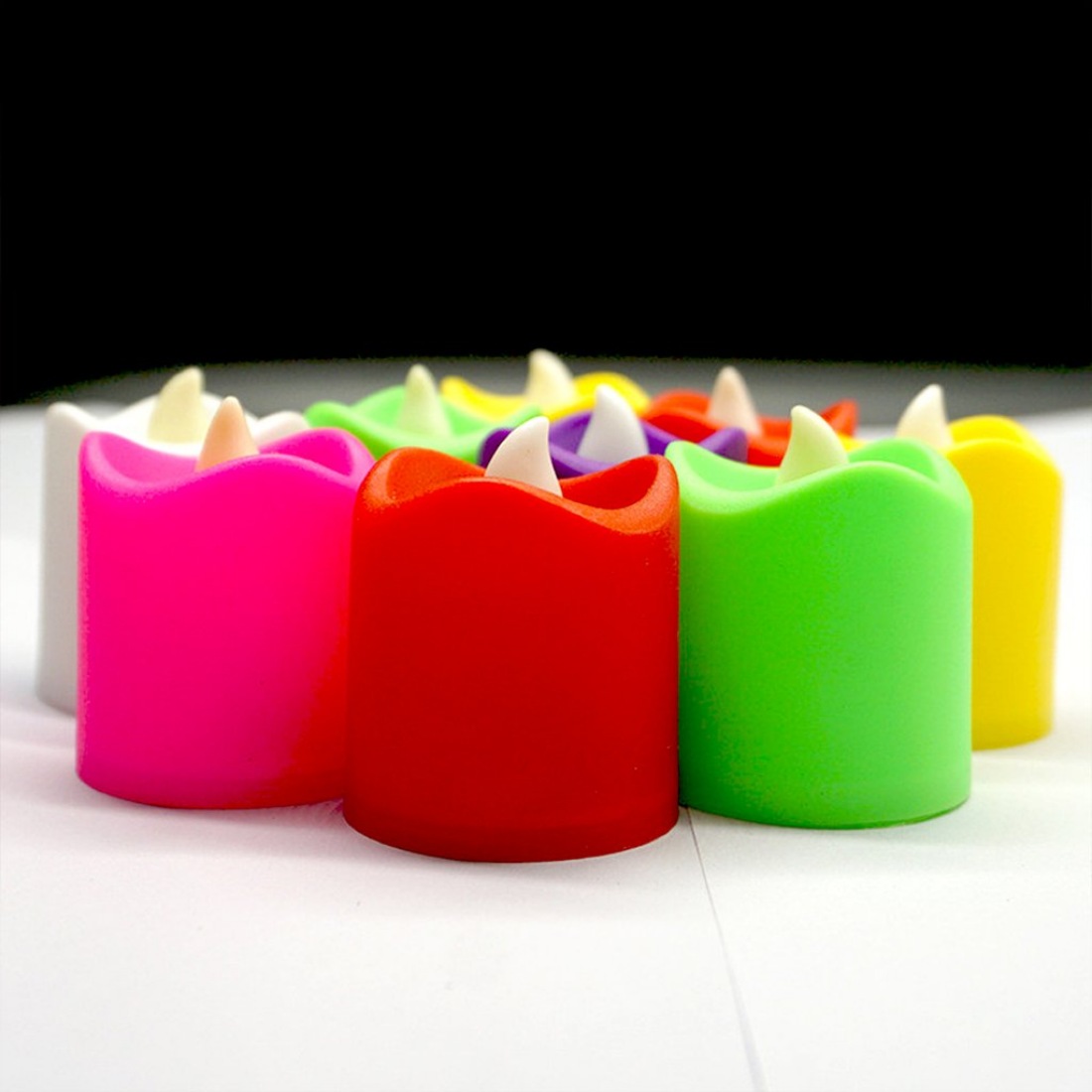 Generic_12 Pieces Festival Decorative LED Tealight Candles (Color: Assorted)