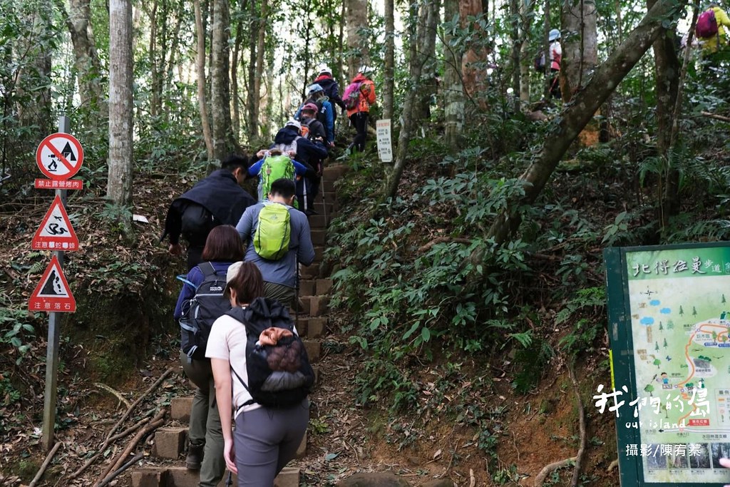 霞喀羅在泰雅族語中，是烏心石的意思，這條路，是林務局國家步道系統的第一條示範步道。