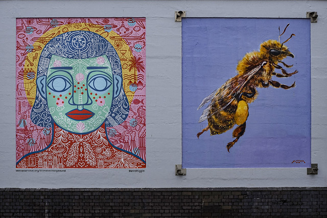Art at 'we the curious' by @annahiggie & @atmstreetart