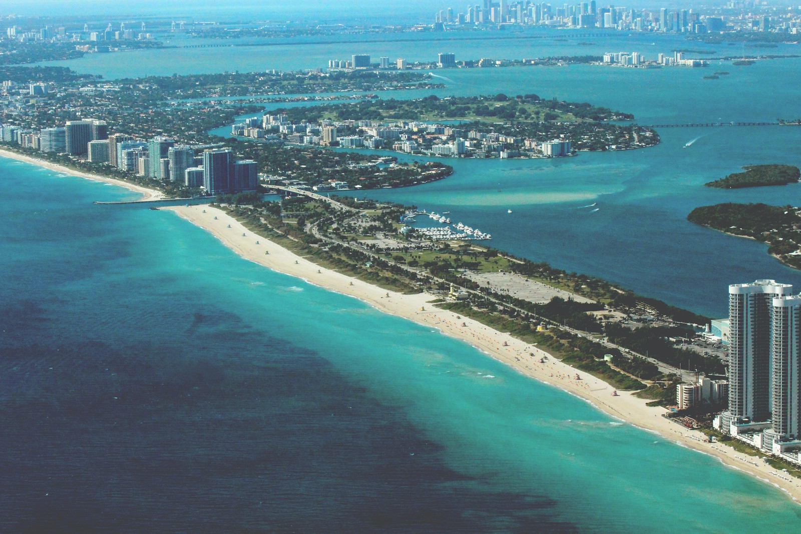 Miami from the sky