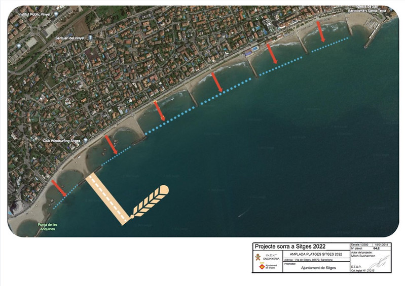 Las Playas de Sitges aumentarán su extensión de arena y tendrán un único concesionario