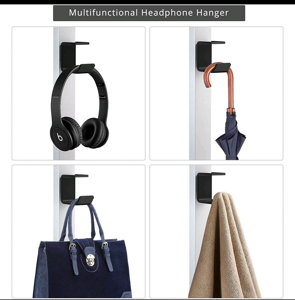 鋁製耳機支架 Aluminium headphone stand hanger rm$3.99 @ fungding.my in Shopee