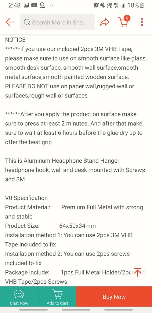 鋁製耳機支架 Aluminium headphone stand hanger rm$3.99 @ fungding.my in Shopee