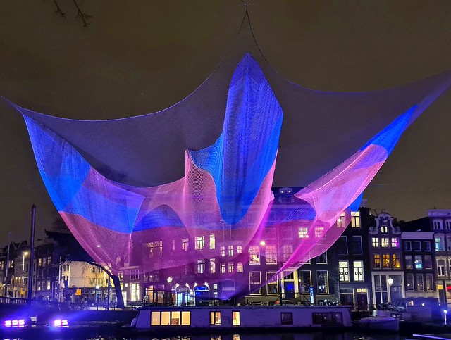 Translucence. Amsterdam Light Festival 2021, Amstel, Amsterdam, The Netherlands