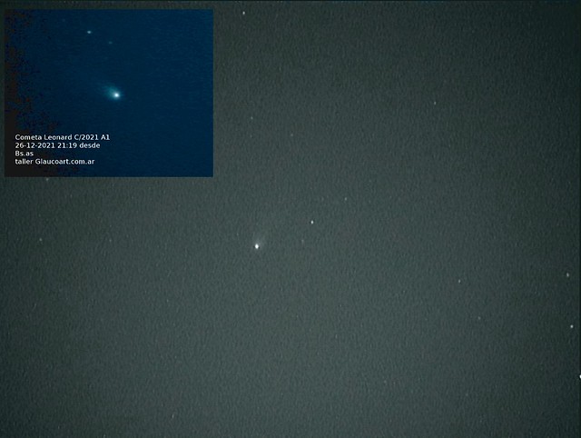 Comet Leonard  C2021A1 , 26/12/21 desde Buenos Aires