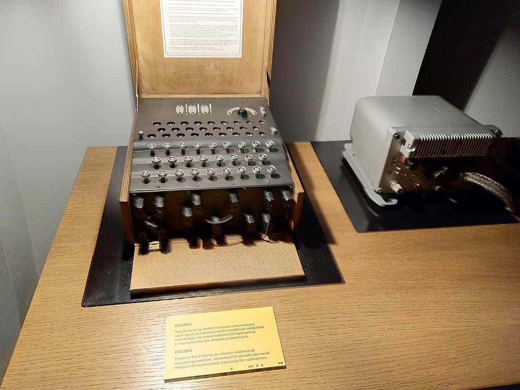 Encryption machines in the Enigma Cipher Centre, Poznan