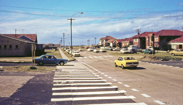 Easterly View along Fitzgerald Avenue from the corner of Malabar Rd, Maroubra, New South Wales, Australia, 1979
