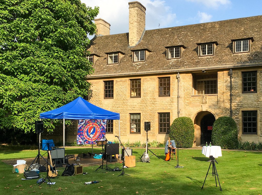 Open air stage at Worcester College, Oxford