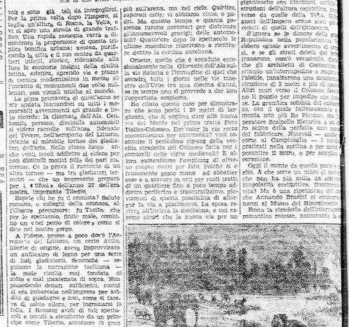 RARA 2021:  I Fori Imperiali & ‘L` Elephas Antiquus’; in:  IL GIORNALE D'ITALIA (06/07/1932): 3 & (24/05/1932): 3. S.v., Dr. Antonella Aquiloni (11/2021) Fb & You-Tube & IL MESS. (26/05/1932).