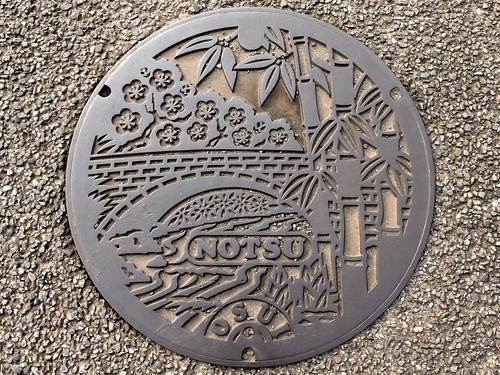 Notsu Oita, manhole cover （大分県野津町のマンホール）