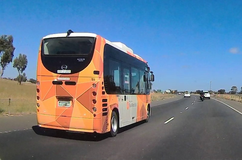 Melton FlexiRide bus on Western Freeway