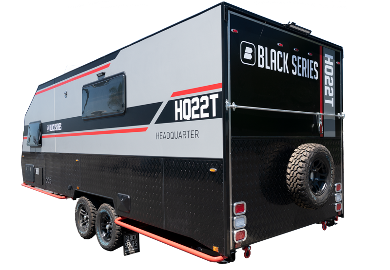 Black Series Australian caravan camper trailer in the united states