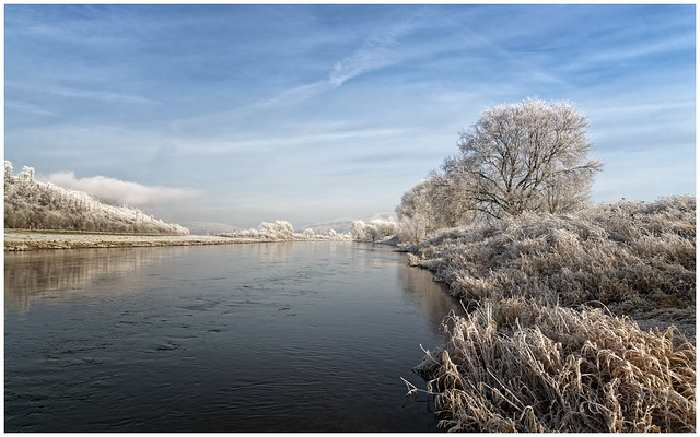 The first frost on the Weser