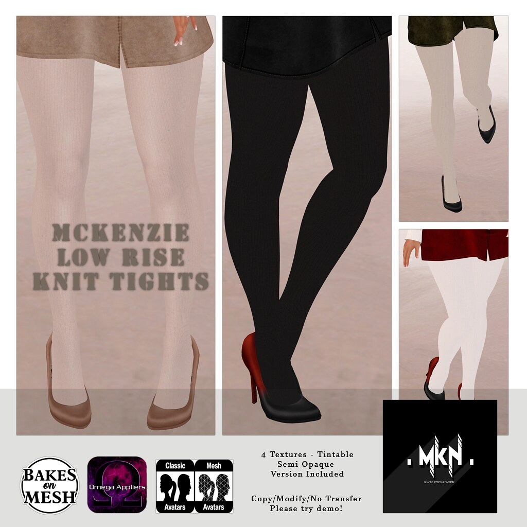 . MKN . Mckenzie Low Rise Knit Tights