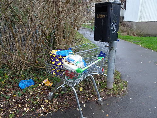 Asda Trolley & Litter, Woodside Road, Cwmbran 31 December 2021 | by Torfaen Corvine