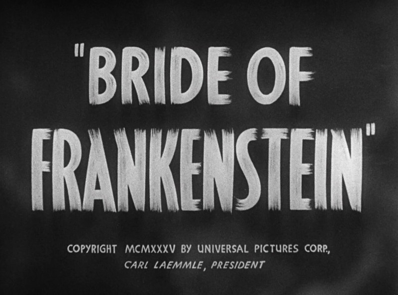 La Fiancée de Frankenstein (Bride of Frankenstein, James Whale, 1935) film title still