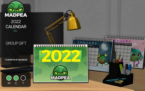 Group Gift: MadPea 2022 Calendar