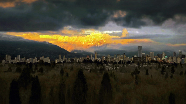Mountain Metropolis - Winter Aerial III.