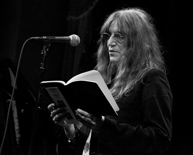 Patti Smith who turned 75 Dec 30, 2021 at Litquake Barbary Coast Award to Lawrence Ferlinghetti & City Lights in 2010