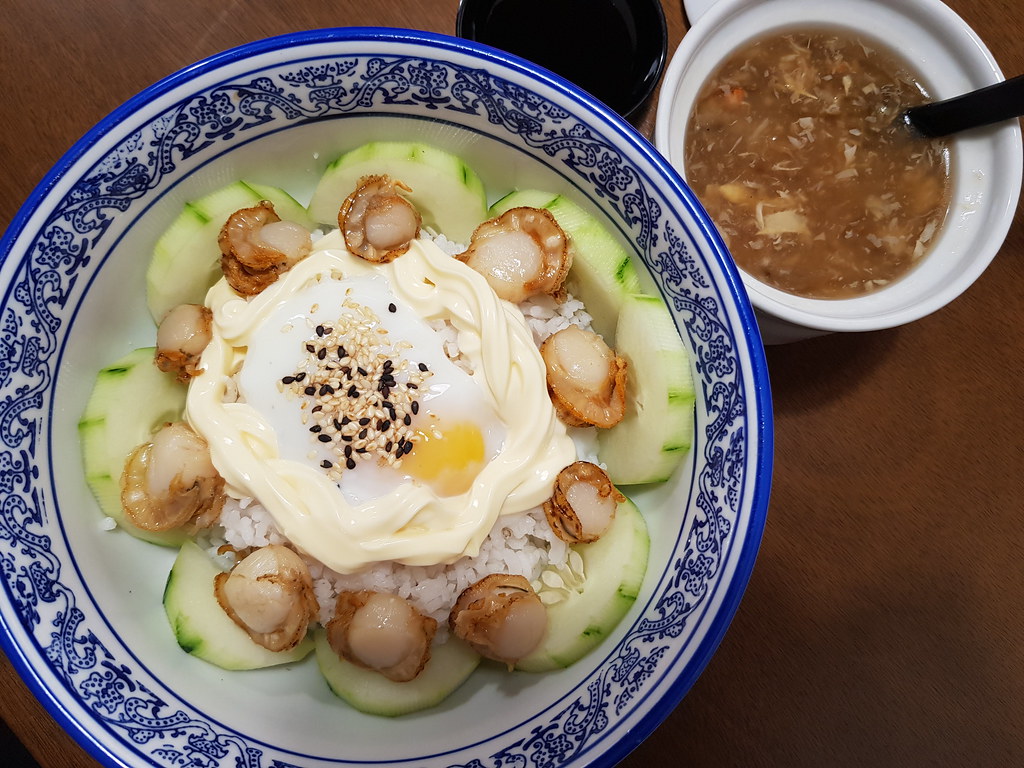 日式帶子飯 Japanese Style Hotate Rice rm$14.90 & 蟹王翅 Crab Meat Fin Soup rm$12.90 @ 豐盛海鲜板麵 Superbowl Kitchen USJ10